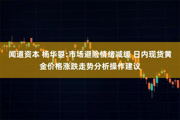 闻道资本 杨华曌:市场避险情绪减缓 日内现货黄金价格涨跌走势分析操作建议